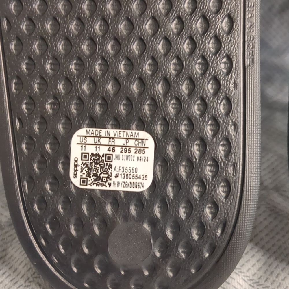 Adidas Black Slide Sandals - Picture 7 of 16